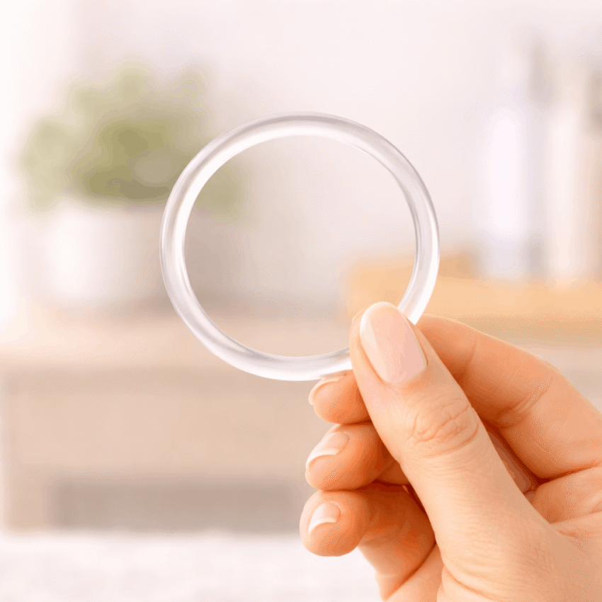 The contraceptive ring is a once-a-month birth control method that releases hormones gradually.