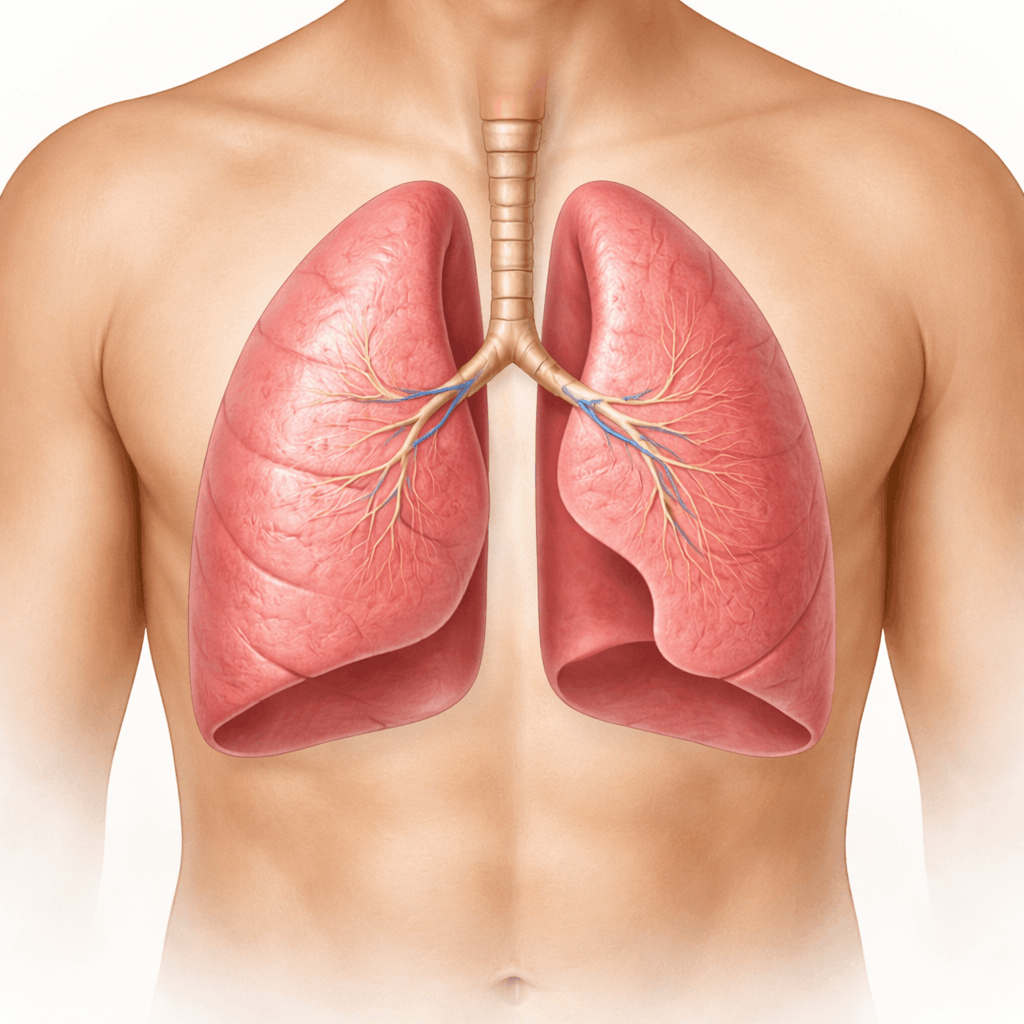 COPD betrifft hauptsächlich die Lungen, indem sie die Atemwege verengt und die Elastizität der Lunge verringert.