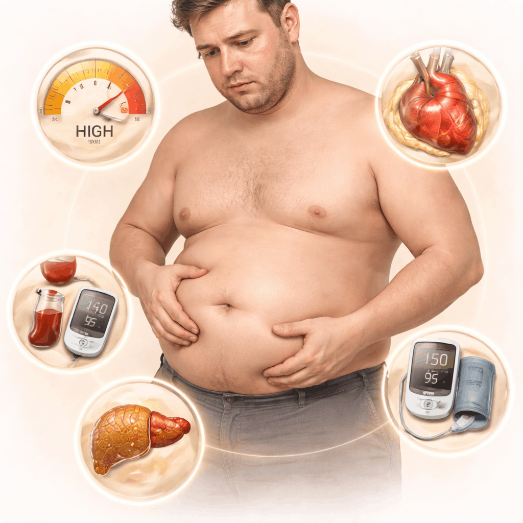 Welche Kombination beschreibt das metabolische Syndrom am besten?