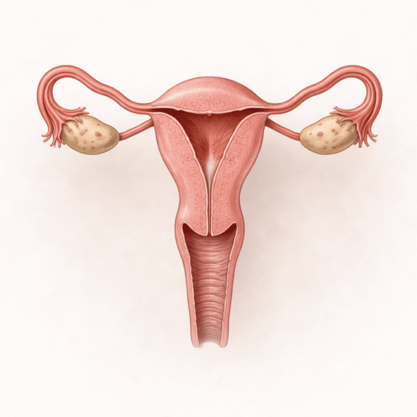 Which symptom is most commonly linked to a bacterial genital tract infection?