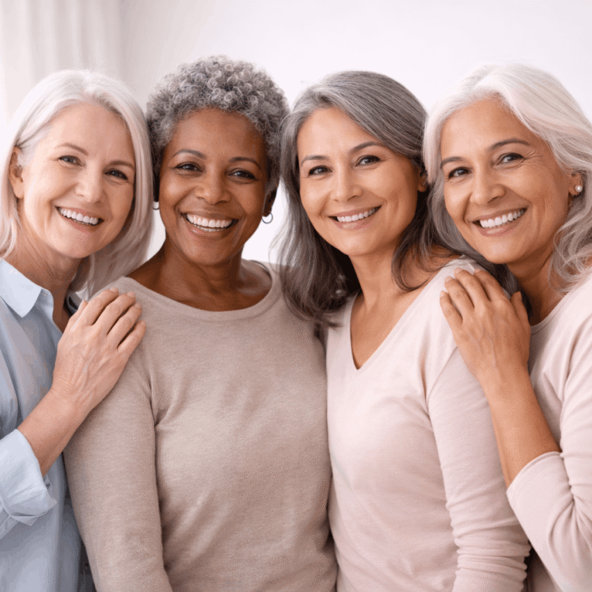 Which group is at higher risk of developing osteoporosis?