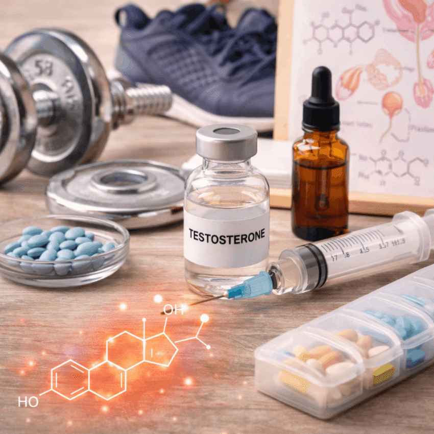 Why are anti-androgens often prescribed alongside estrogen?