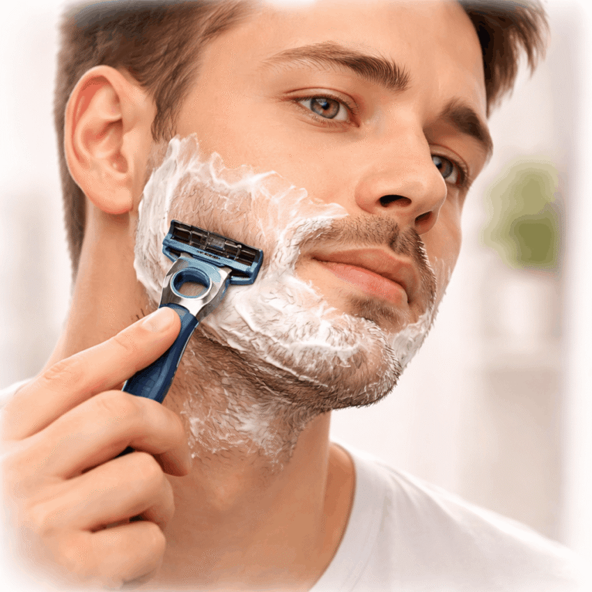 Which shaving technique may help reduce irritation?