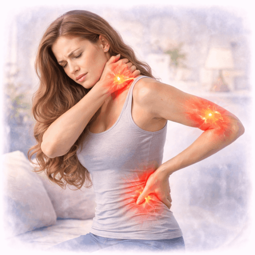 Fibromyalgia symptoms affect only women.