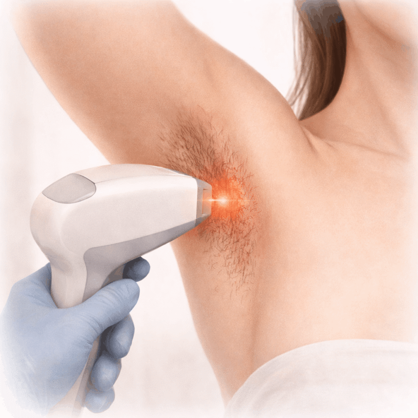 Laser hair removal usually provides permanent results after a single session.