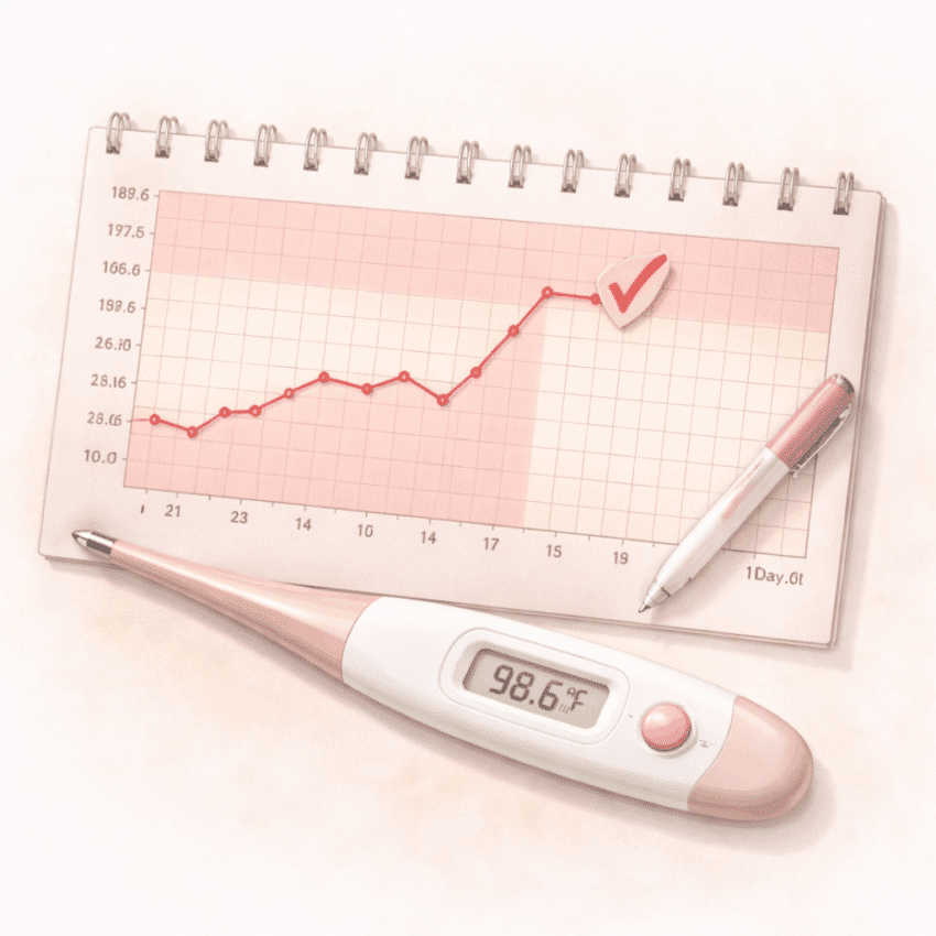 A rise in basal body temperature usually happens before ovulation.