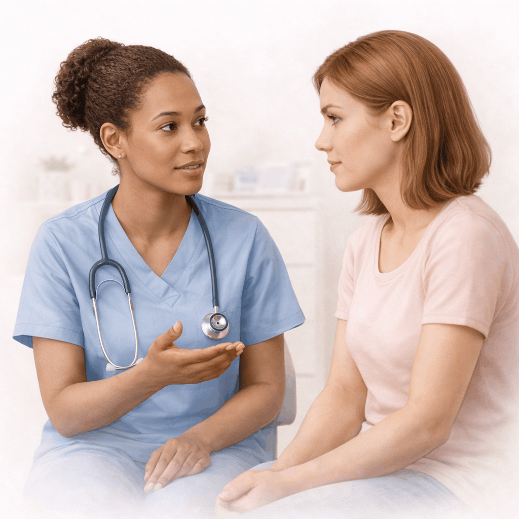 Anhaltender Juckreiz, Brennen oder ein ungewöhnlicher Geruch sollten von einem Gesundheitsdienstleister überprüft werden, wenn die Symptome sich nicht bessern.