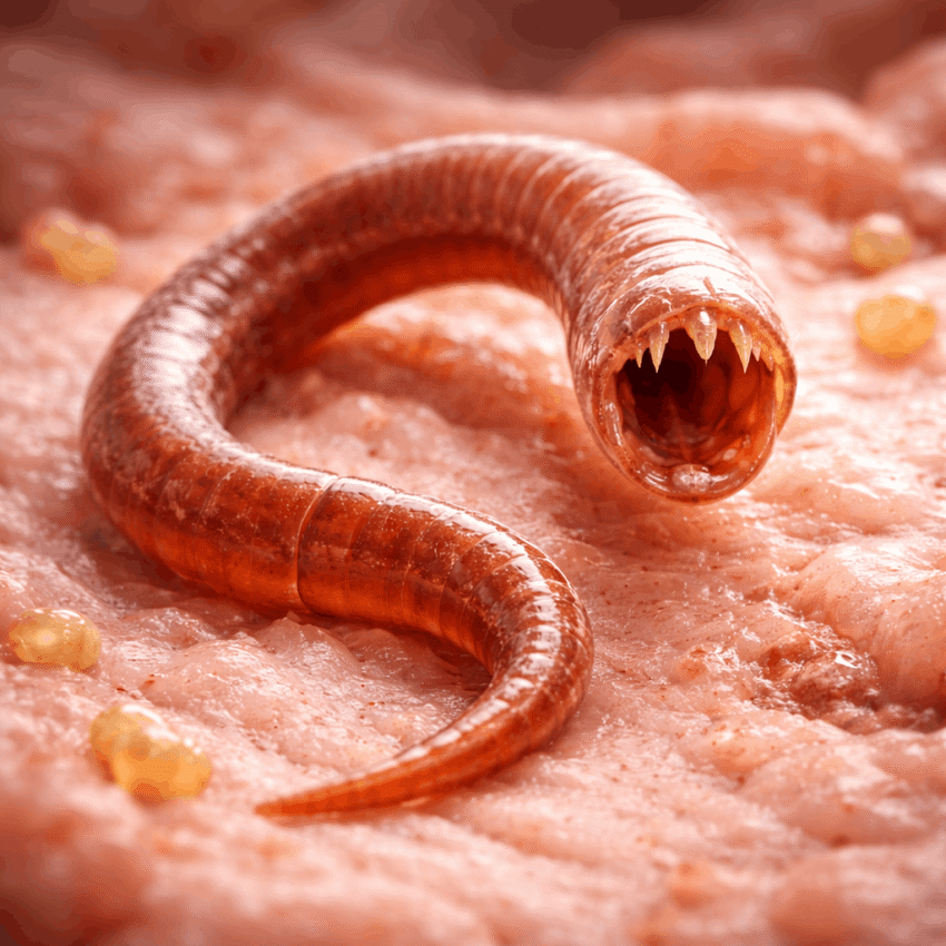 Worms (helminths) are multicellular parasites that can often be seen with the naked eye.