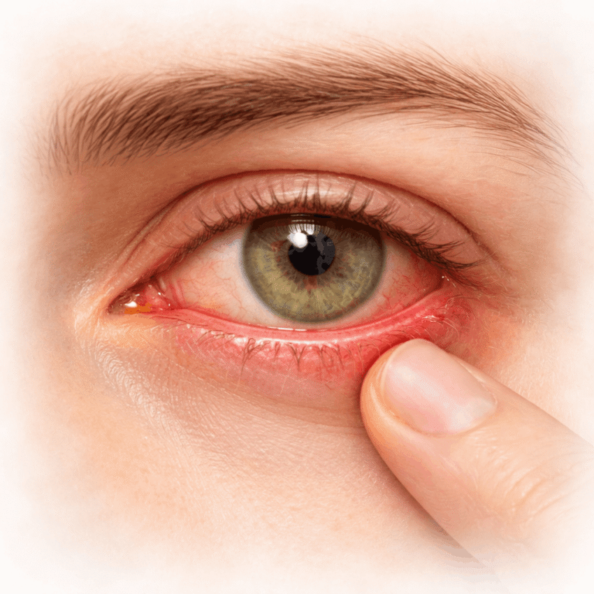 What is the main purpose of steroid eye drops in pink eye treatment?