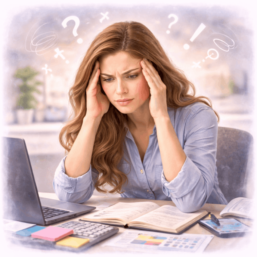 Which symptom is commonly described as “fibro fog”?