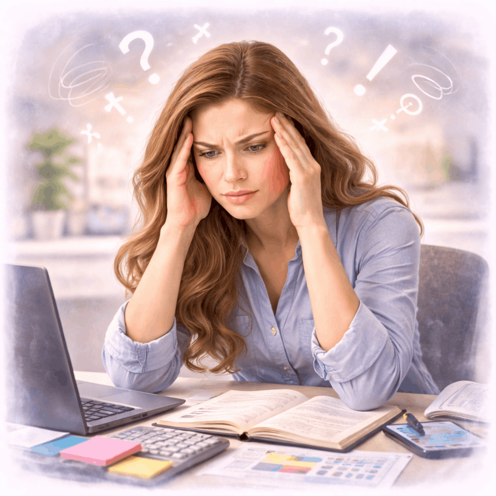 Welches Symptom wird häufig als „Fibro-Nebel“ beschrieben?