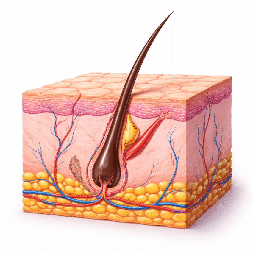 Which nutrient is important for hair follicle growth and is often low in people with alopecia?