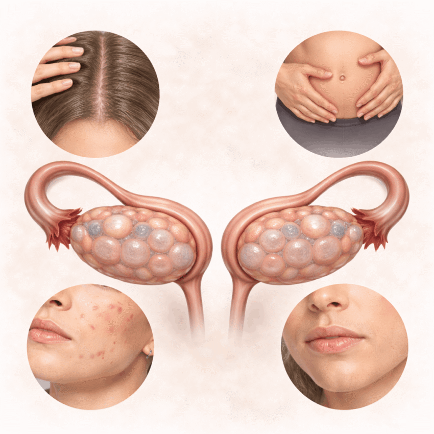 Which condition is commonly associated with irregular ovulation?