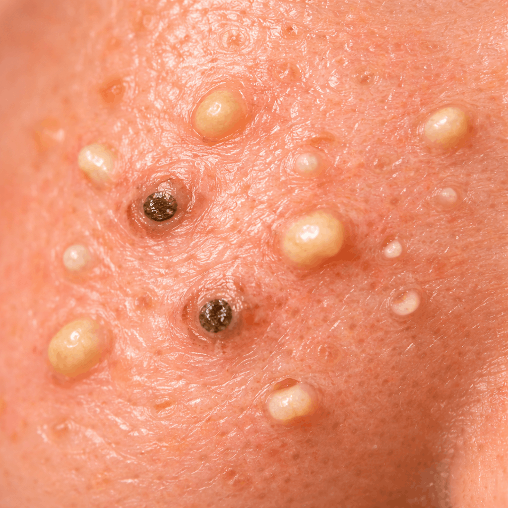 Rosacea wordt voornamelijk veroorzaakt door ontsteking in plaats van verstopte poriën.