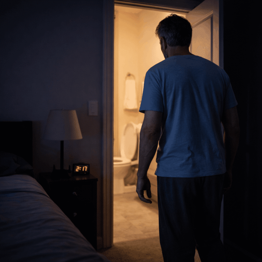 Which symptom may suggest that the prostate needs medical attention?