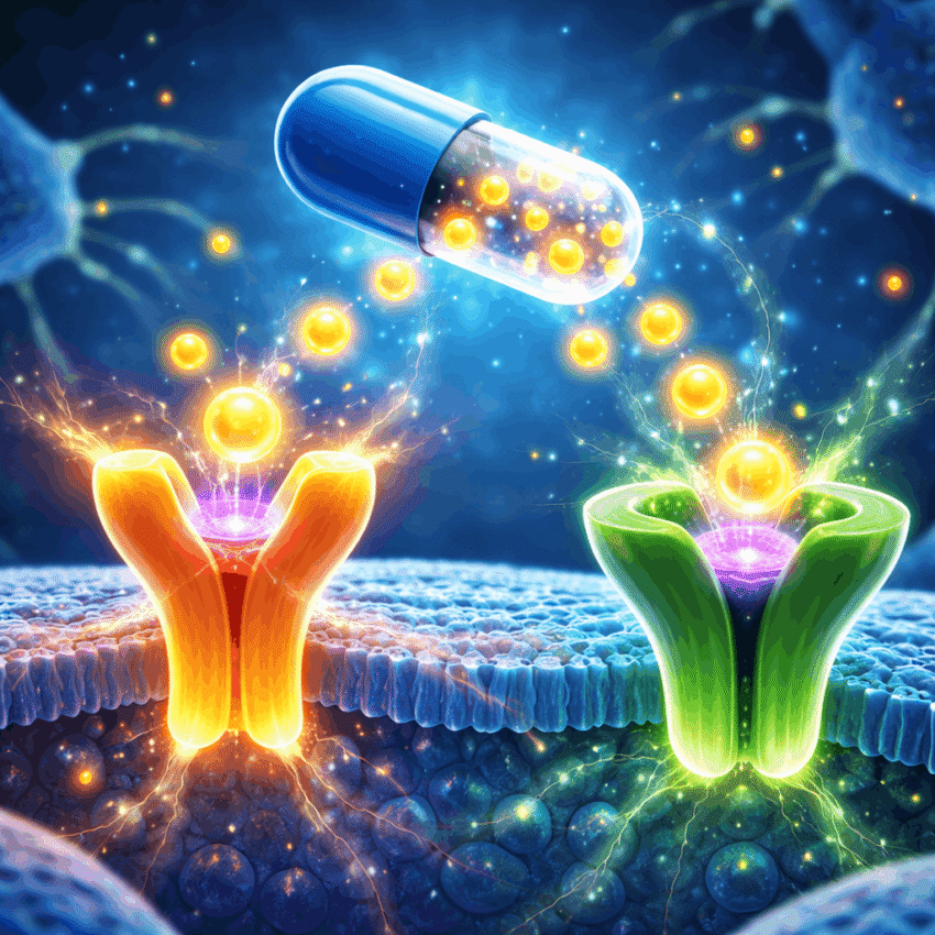 Which medication works on both GIP and GLP-1 receptors, giving it a dual-action mechanism?