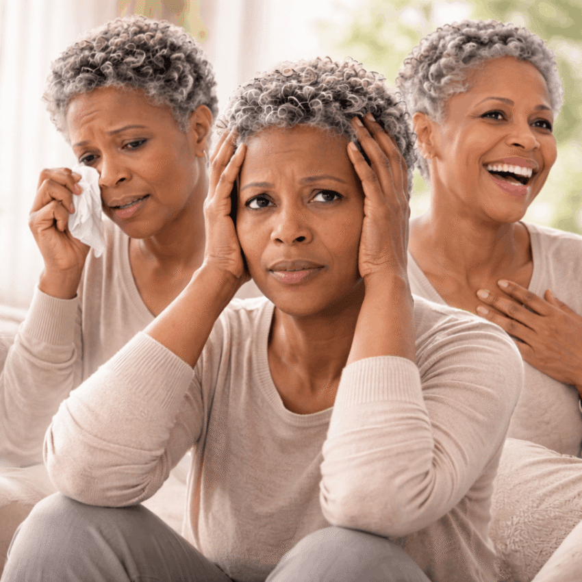 Mood swings during PMS and menopause can affect work, relationships, and daily life.