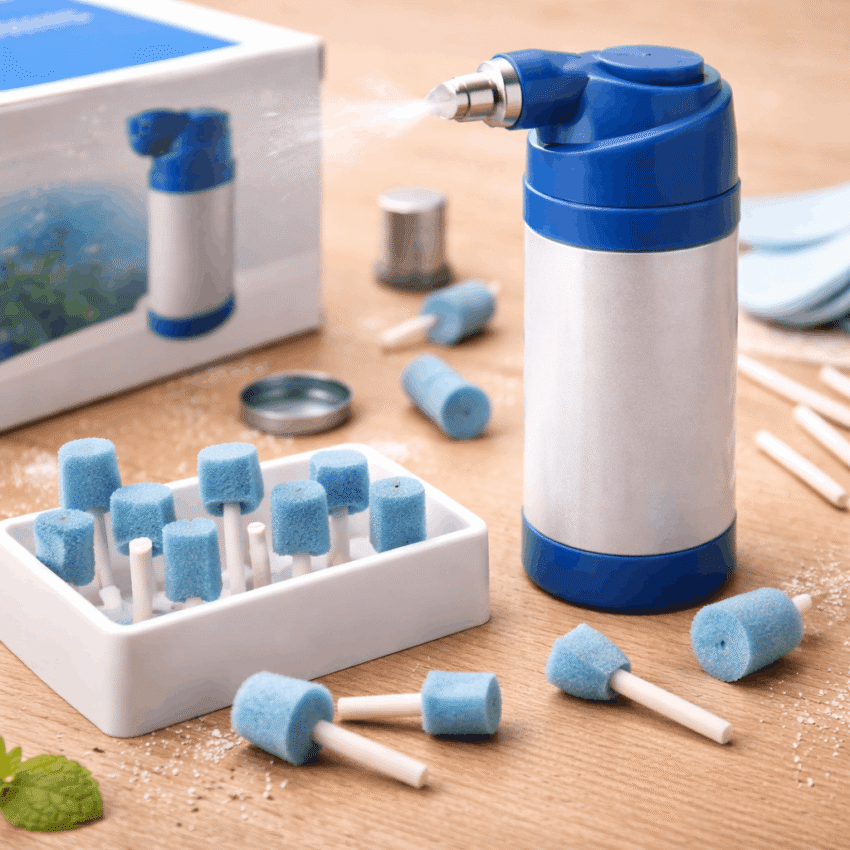 Which over-the-counter wart treatment works by freezing the wart?