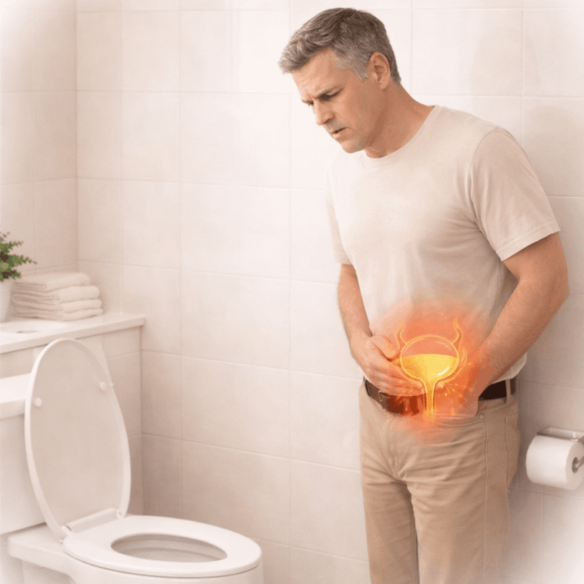 Which situation suggests it may be time to seek medical evaluation for prostate health?