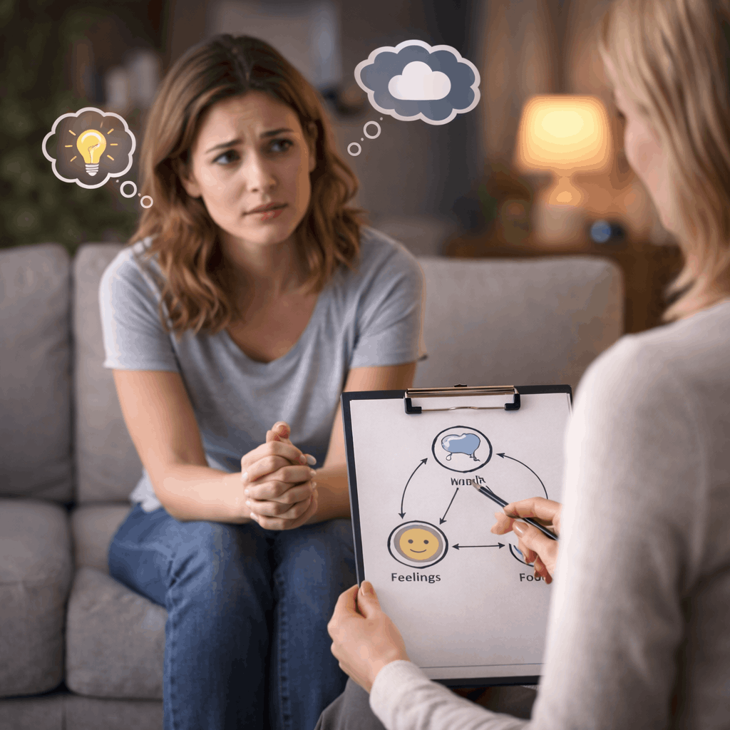 Welke therapie wordt beschouwd als een eerstelijnsbehandeling voor chronische slapeloosheid?