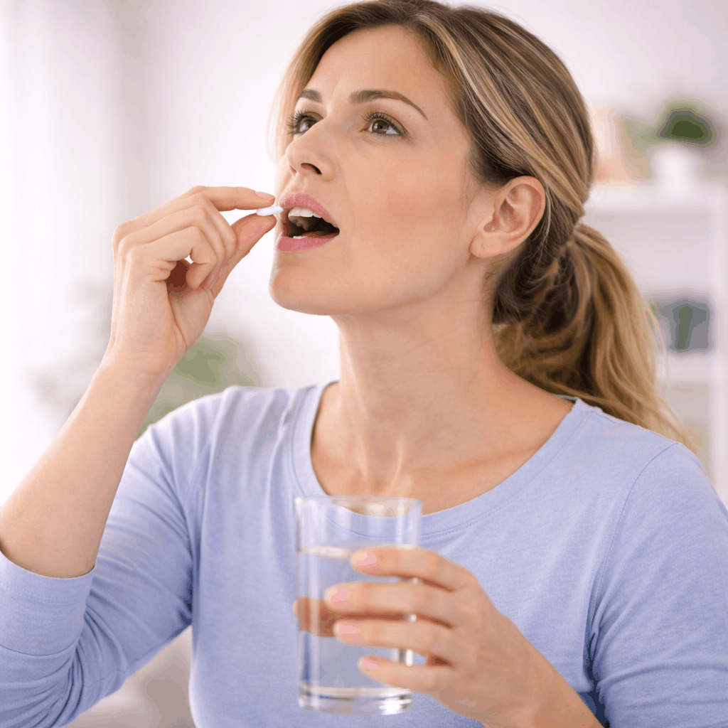 Welke afbeelding vertegenwoordigt het beste een reden waarom iemand voor Mysimba zou kiezen in plaats van injecteerbare medicijnen voor gewichtsverlies?