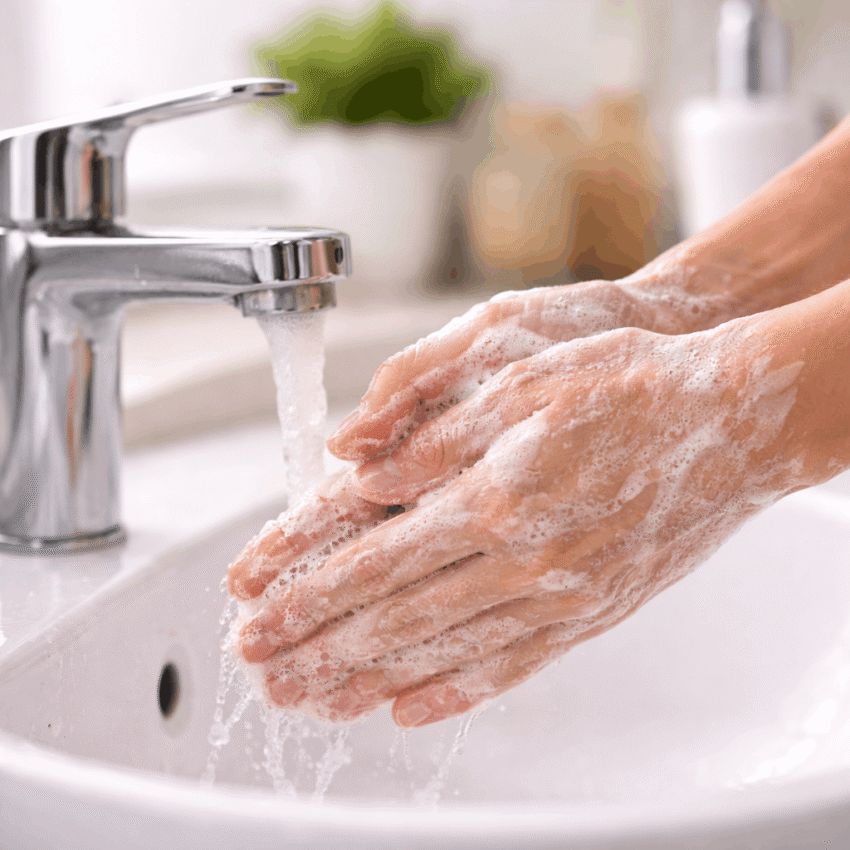 Which habit can help reduce the risk of getting intestinal worms?