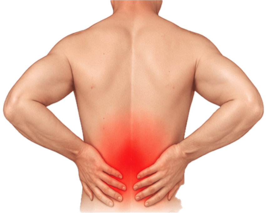 Pain only in the lower back