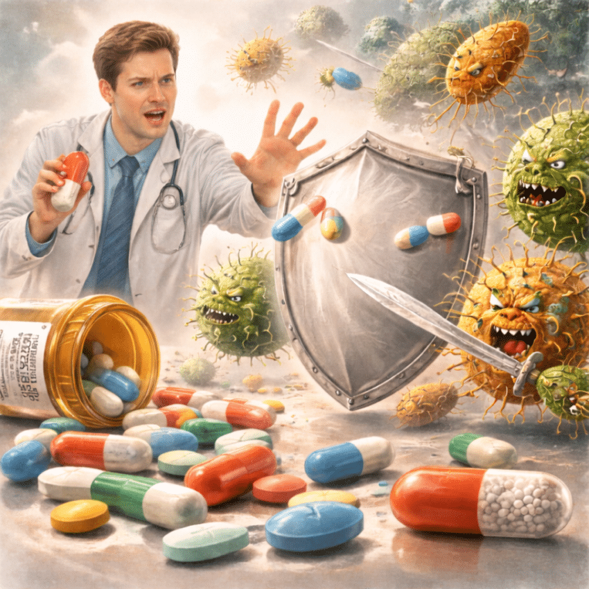 Stopping antibiotics early can increase the risk of antibiotic resistance.