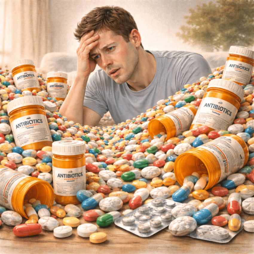 Which situation increases the risk of antibiotic resistance?