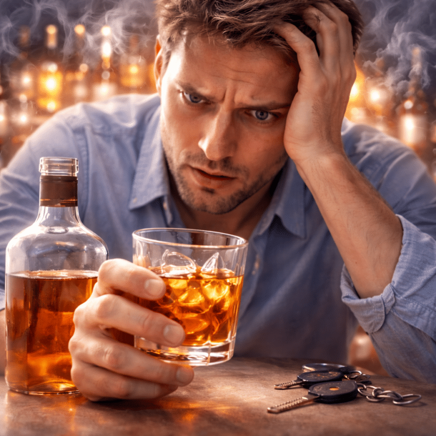 Which medication works by blocking opioid receptors to reduce alcohol cravings?
