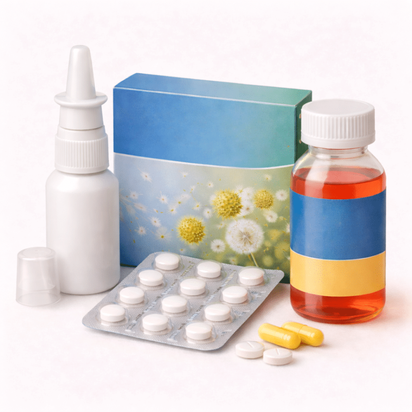 What is the main way antihistamines help relieve allergy symptoms?