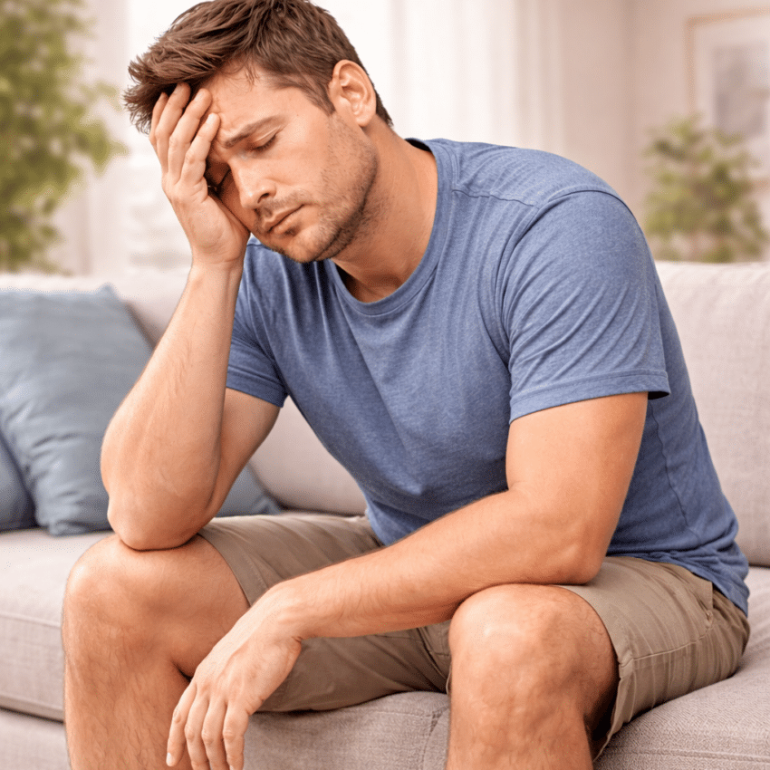 Which symptom is commonly associated with Candida overgrowth?