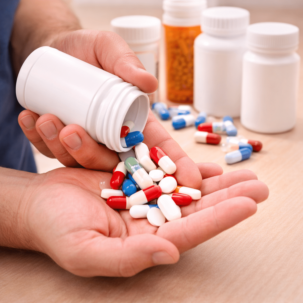 Häufiger Antibiotikaeinsatz kann das Risiko für wiederkehrende Candida-Infektionen erhöhen.