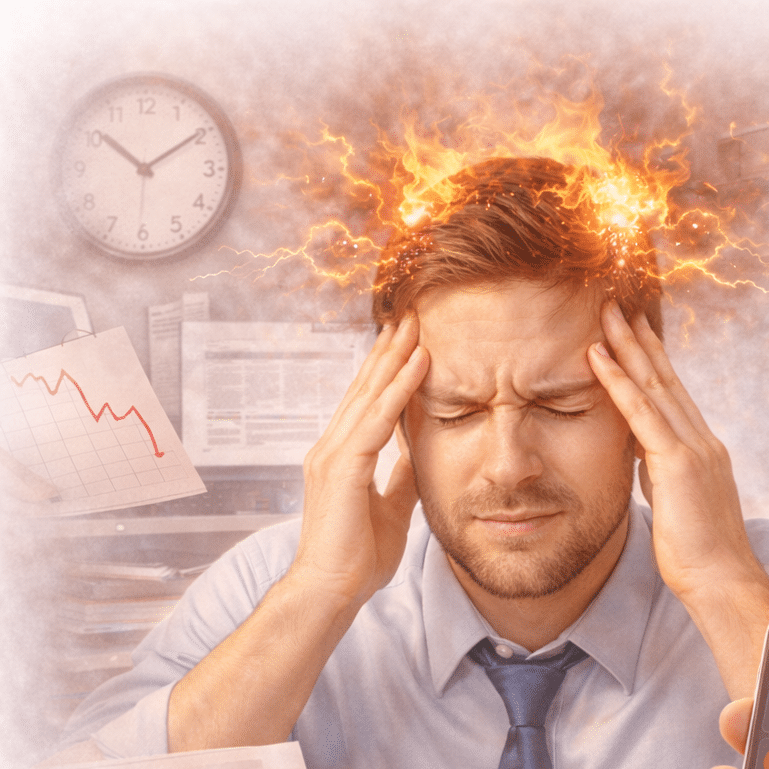 Stress kan acne verergeren door de hormoonspiegels die verband houden met olieproductie te verhogen.