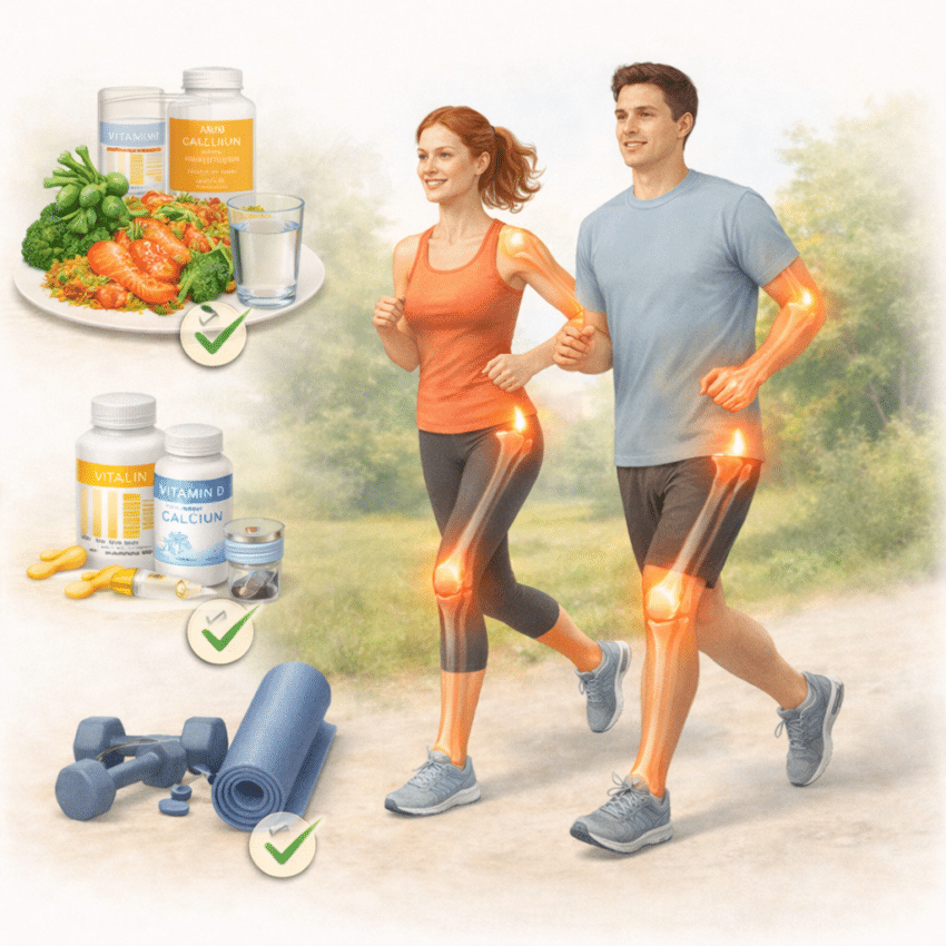 Which lifestyle habit can help reduce long-term back muscle and joint pain?