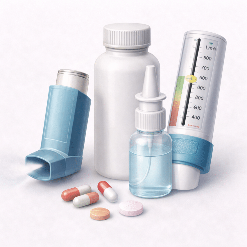 What is the main purpose of long-term asthma control medications?