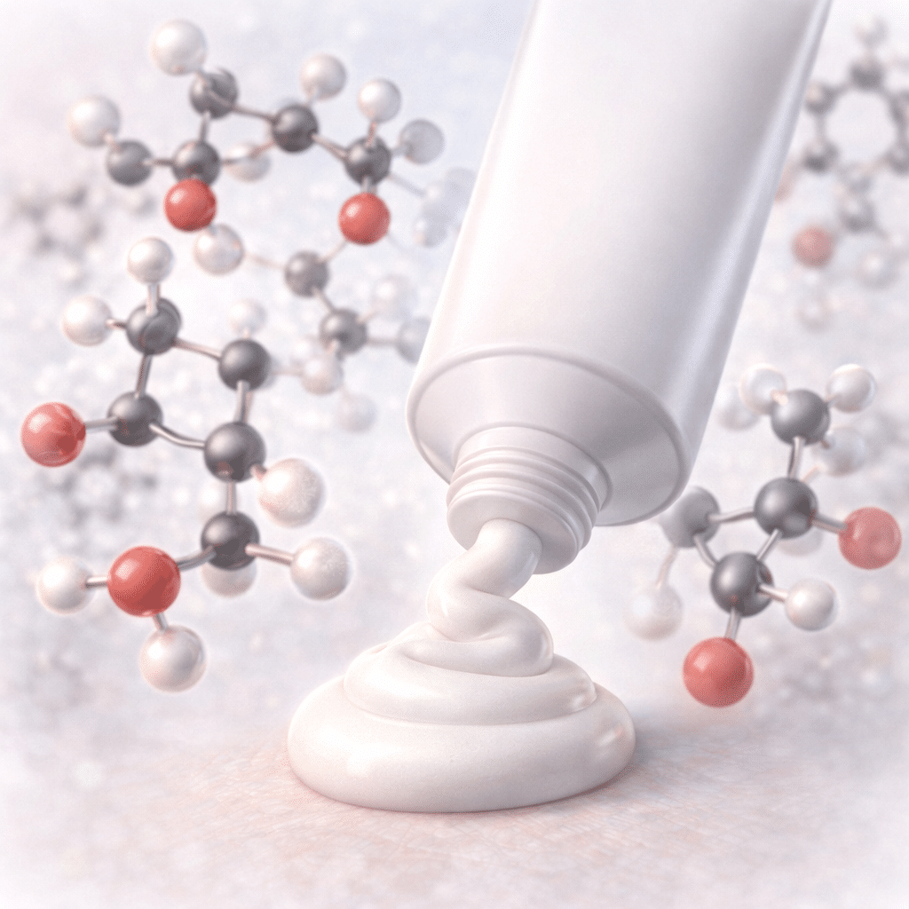 Welke vrij verkrijgbare stof is effectief tegen acne-bacteriën zonder bacteriële resistentie te veroorzaken?