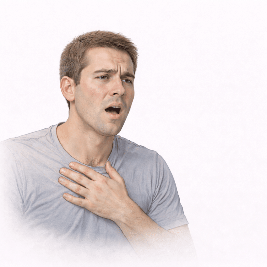 Difficulty speaking in full sentences can be a sign of poorly controlled asthma.