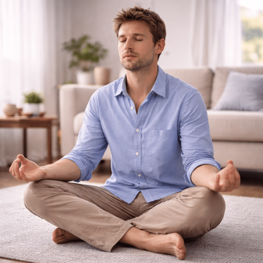 Which lifestyle practice has been shown to help reduce stress and support long-term alcohol recovery?