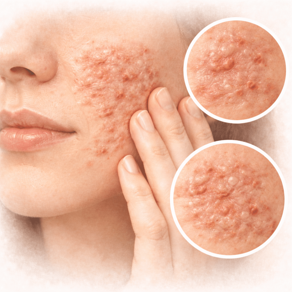 Welke gewoonte kan helpen het risico op acne-littekens te verminderen?